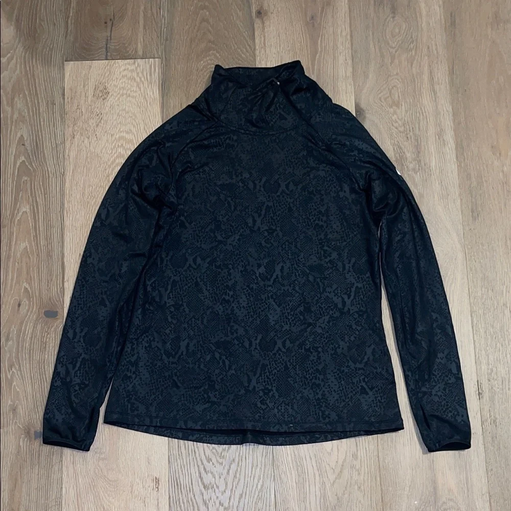 Nike Pro Dri Fit Shirt Embossed Heights Vixen Long Sleeve Zip Women's xl